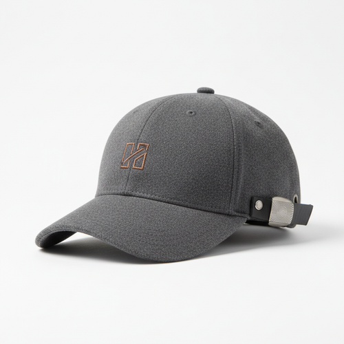 Stylish classic cap on white background